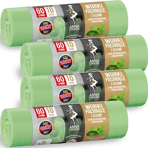 Découvrez Nos Sacs Poubelle de 100 Litres au Parfum de Menthe Parfaits pour Vos Besoins Quotidiens Chaque Pack Contient 40 Sacs de Dimensions 70x61 Cm Dune Épaisseur de 16 Microns Offrant
