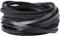 GORGECRAFT 5m Black Leather Strips 4mm Wide Flat Leather Cord Cowhide String Braiding Leather Thread Rope for DIY Crafts Necklace Bracelets Anklet Keychains Jewelry Making Boot Lace Beading Supplies