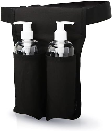 Sac Réglable pour Bouteille de Massage - Double Étui à la Taille - Organiseur pour Huile et Lotion de Massage
