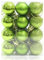 24 palline di Natale infrangibili per albero di Natale, 30 mm, mini palline di Natale da appendere, per albero di Natale, vacanze, matrimoni, decorazioni per feste, colore: verde