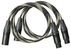 Pro-Ject Connect it Line DS XLR - Cable de audio con conductor de cobre OFC y conectores chapados en plata (1,23 m)