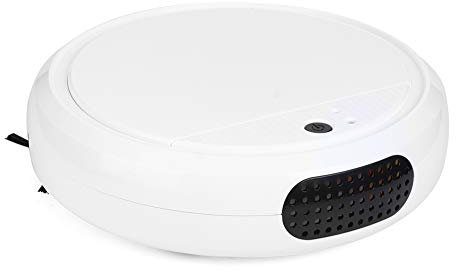 SEAFRONT Intelligente Kehrmaschine, Leistungsstarker 360°-Saugroboter, Nass und Trocken für Teppiche mit Tierhaaren (White)