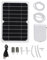 Solar-Teichbelüfter, 2000 MAh, Wasserdichte Solar-Luftpumpe, Geräuscharme Hydrokultur-Luftpumpe, Solarbetriebener Teichsprudler, Teich-Oxygenator für Fischteich, Aquarium, Tank