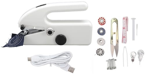 Buachois Handnähmaschine, elektrische tragbare DIY-Mini-Nähmaschine für Anfänger zum schnellen Reparieren und Nähen von Kunsthandwerk