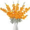 OUKEYI 6 fiori finti delphinium in seta, 85,1 cm, fiori artificiali a stelo lungo, per vasi alti, decorazione per la casa, matrimoni, feste (arancione)