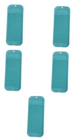 Didiseaon 5 Pz Lavatoio Stendibiancheria in Plastica Asse Per Lavare in Plastica Mini Lavabo in Plastica Tavola Di Lavaggio Per Il Bucato Lavatrici Stendibiancheria Pieghevole Dark Green Pp
