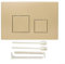 Betätigungsplatte mit Betätigungshebel-Set und Einbaurahmen, für Sigma01, Sigma10, Sigma20, Sigma21, Sigma30, Sigma50, Doppelspülplatte (Gold)