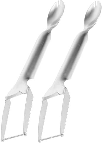 Ciieeo 2stücke Wassermelonengabelschneider Aus Multifunktionaler Obstschneider Küchenutensil Für Schnelle Schneiden Und Servieren Von Melonenwürfeln