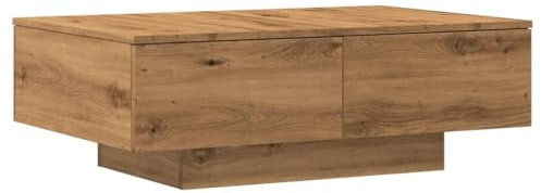 vidaXL Couchtisch, Beistelltisch mit Stauraum, Kaffeetisch Sofatisch für Wohnzimmer, Wohnzimmertisch, Modern, Artisan-Eiche Holzwerkstoff