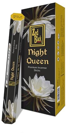 ZED BLACK Z008 Night Queen Incense Sticks, 20 Sticks x 6 Packs