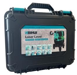 Bihui 5 Line Laser Level with Case, Green