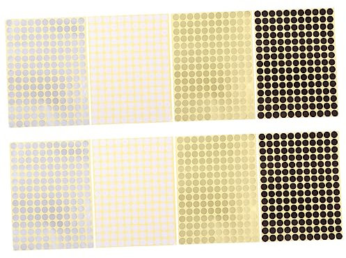 Operitacx Elegante Lipgloss-tube-etiketten 8 Bögen Runde Aufkleber Selbstklebend für Die Organisation Von Lippenstift und Gloss