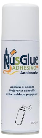 NusGlue Activador de Secado Rápido 200ml – Spray Acelerador para Cianoacrilato | Compatible con Pegamento de Alta Viscosidad | Uso Profesional y Bricolaje | Seca en Segundos