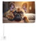 Drapeau de Voiture Double Face Animal Chien Bouledogue Français Impression Parfait pour Festival Célébrations Défilés Voyage