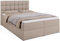 BROMARKT Boxspringbett mit Bettkasten Polsterbett mit Bonell-Matratze und Topper Bett für Schlafzimmer gepolstertes Kopfteil Dakota bonellfedern 140x200 Härtegrad H3 Beige
