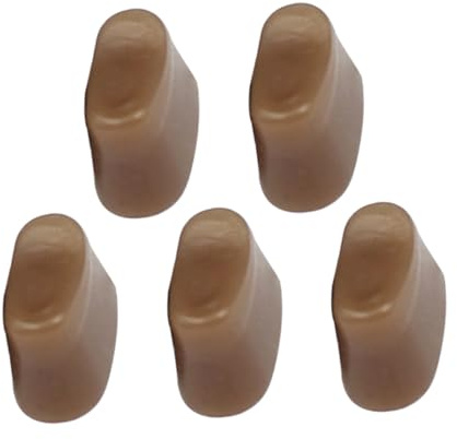 Flöten Gummiknöpfe für Flötenenden, Braun, Zubehör | Leicht Austauschbar und Einfach zu Reinigen, Kolloid, für Flöte, 5 Stück Pack, Reparaturteile