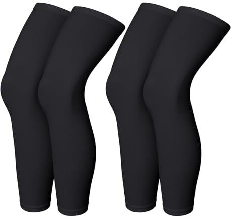 Manches de Compression de Jambes,Manchon de Jambe Pleine,Mangas de Pierna de Ciclismo Deportivo,Manchons aux Jambes Chauds,Paires Chaussettes d'Hiver Homme Femme pour Sport Course, vélo, Fitness