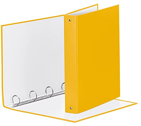 ESSELTE MEETING raccoglitore ad anelli 4-30-Tondo - f.to 22 x 30 cm - Giallo - 395792100