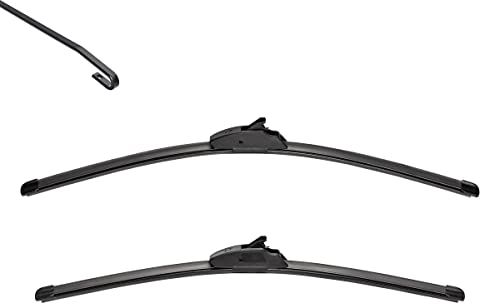 VALEO Silencio Wischer - VF366 - Leistungsstarke, hervorragende Sicht auf der Straße, einfache Montage - originale Flachblätter 550mm/550mm - Vorne - Set mit 2 Wischerblättern - 574466
