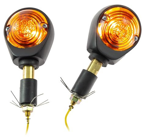 Progress-Line Universal Motorrad Lenkerenden - Blinker Ochsenauge getönt 7/8 + 1 getönt