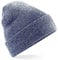 Beechfield Unisex Original Cuffed Beanie Baskenmütze, Marineblau, meliert, Einheitsgröße
