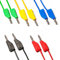edi-tronic Messleitung Messkabel Prüfkabel Laborkabel 50cm Bananenstecker 4mm reines Kupfer Kabel rot, schwarz, gelb, grün, blau