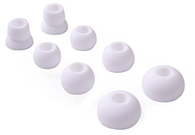 Replacement Earbud Tips for Beats Powerbeats3 Wireless Stereo Headphones - Small, Medium, Large, and Double Flange (White)