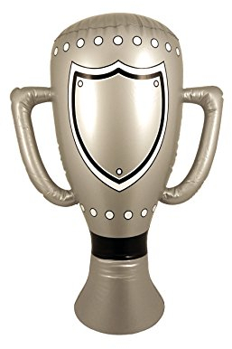 Henbrandt (Lot de 6) Gonflable Champion Coupe Du Monde Trophée Récompense 60cm Fête Supply