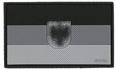 TACWRK Patch Deutschland Flagge Adler SWAT Grau 8 x 5 cm