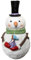 OF Schneemann Figuren für Innen und Aussen - Weihnachtsdeko - Winterdeko - Weihnachtsfiguren (Mädchen auf dem Arm)