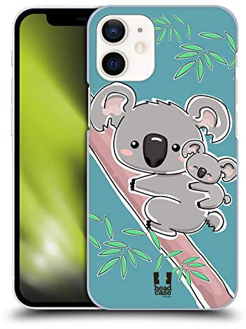 Head Case Designs Koala Tiere Mit Jungtieren Harte Rueckseiten Handyhülle Hülle Huelle kompatibel mit Apple iPhone 12 Mini
