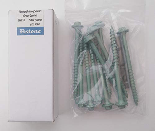 Astone - Viti per fissaggio e paesaggistica in legno, con punta di guida libera (10, 100 mm)