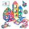 Theefun Magnetische Bausteine, 60 Teile Magnetbausteine Magnetspielzeug Magnet Spielzeug Magnetspiele für Kinder Geschenk Magnetic Bauklötze Kinderspielzeug Spielzeug ab 2 3 4 5 6 7 Jahre Junge