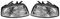CarWorld Nebelscheinwerfer Für Ford Mondeo MK4 2007-2010 1521705 1521876, 2X Auto Stoßstange Nebelscheinwerfer Lampe Ohne Glühbirne
