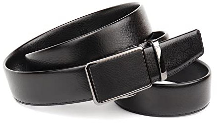 Anthoni Crown Herren Automatic Leather Belt G rtel, Schwarz, 120 EU