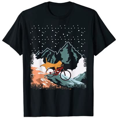 BMX Rad Jungen Mädchen Fahrrad Katze T-Shirt