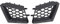 2 Uds Parachoques Delantero Parrilla Superior Izquierda Derecha Negro Brillante Reemplazo Compatible con Seat Cordoba 6L 2002-2009 Accesorios de Coche Parrilla ABS Rejilla