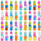 Yeefunjoy 36PCS Porte-clés Enfants Nouveau Populaire, Coloré Silicone Squeeze Pop Bubble Fidget Bulk Jouets Sensoriels, Mini Poppet Bubble Stress Soulagement de Anxiété Jouets pour Enfants Adultes
