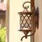 Mengjay Retro Wandlampe-Antike Außenwandleuchte E27 Gartenlampe Retro Antike Wandleuchte mit Glaslampe Abdeckung Outdoor Lampe Wasserdichte Tür Balkon Villa Außenlampe-Antike Farbe. (F)