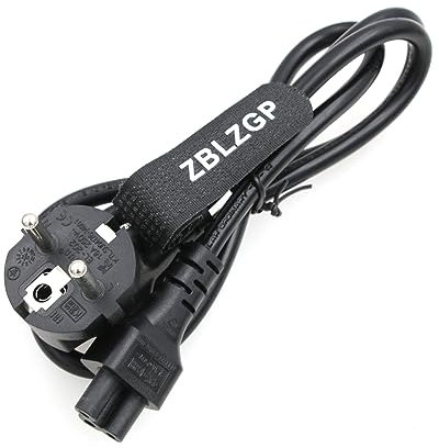 ZBLZGP 3-poliges Netzkabel CEE 7/7 auf IEC320 C5 Kleeblattversorgung Mickey Mouse Adapterkabel für Laptops Notebooks