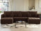 Bestmobilier Petra – Wohnlandschaft U-Form – 7-Sitzer – mit Schlaffunktion – mit Bettkasten – aus Samt Taupe