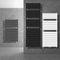 LuxeBath Badheizkörper Steam 500x1800 mm Schwarz matt, Mittelanschluss 50 mm, Einlagig, Flach, Vertikal, Design Heizkörper Handtuchwärmer Handtuchtrockner Handtuchheizkörper Paneelheizkörper Heizung