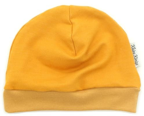 Kleine Könige Mütze Beanie · Jeansj senfgelb, Camel · 74/80