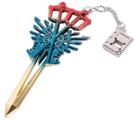 SXYNIO Sora Schlüsselanhänger Spiel Keyblade Schlüsselkette Cartoon Figur Sora Keyblade Anhänger Schlüssel Tasche Dekoration Zubehör Für Fans (A)
