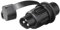 Multibros 3-poliger Anhängerstecker 12V/24V – Robuster Kunststoff-Stecker für Anhänger, LKW, Auto, Traktor, Boot – Stromanschluss – AHK Stecker – PVC – wetterfest