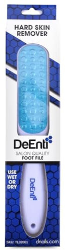 DeEnti Metal Foot File, Professional Grade Stainless Steel Foot File, Salon Quality Callus Remover, Lightweight Foot Scrubber, Home Manicure and Pedicure Tools