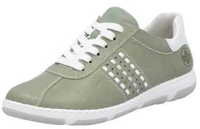 Rieker Damen 42408 Schnürschuhe, Grün, 38 EU