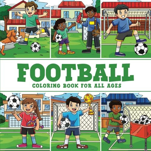 Football Coloring Book for All Ages