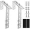 Lot de 2 supports de centrale électrique de balcon, support de panneau solaire, crochets pour support de centrale de balcon, pour toit plat, toit, mur, bateau
