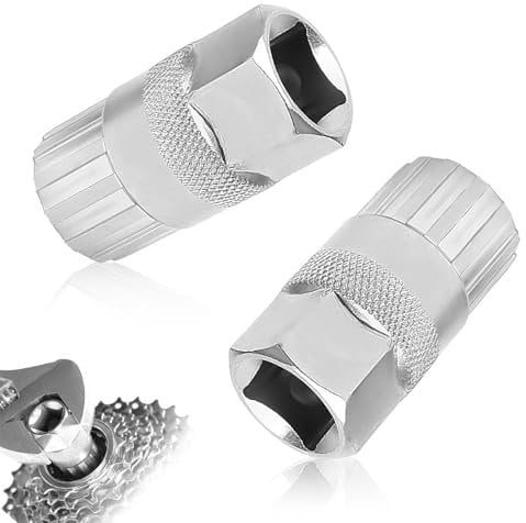 SUNGLITTER 2Pcs for Shimano Cassette Removal Tool, Carbon Steel Lockring Tool for Mountain Bike, Compatible with Shimano Sunrace Sram Dnp 6 7 8 9 10 11 Speed Freewheel & Bottom Bracket Repair